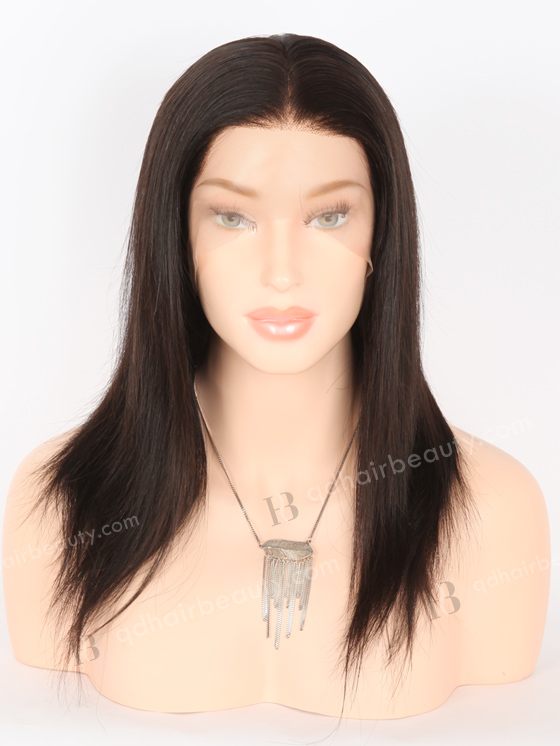 vIn Stock Brazilian Virgin Hair 12" Straight Natural Color Full Lace Wig FLW-04002